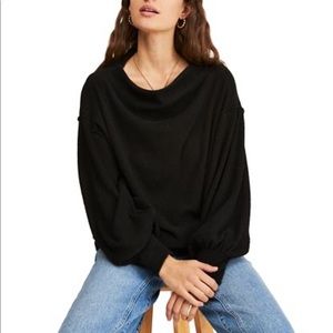 Free People Main Squeeze Ribbed Seamed Swe…